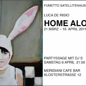 Flyer Ausstellung "Home alone"